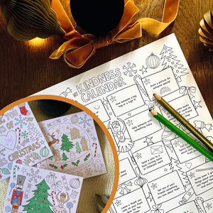 Christmas Kindness Calendar & Colouring Cards bundle