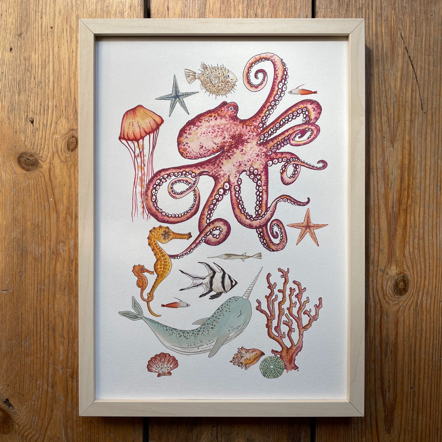 Under the Sea illustrated print