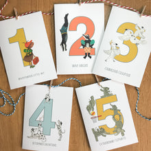 Load image into Gallery viewer, 4th Birthday card - Four Determined Dalmations!