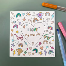 Load image into Gallery viewer, Kid&#39;s &#39;I Love...&#39; Colouring card