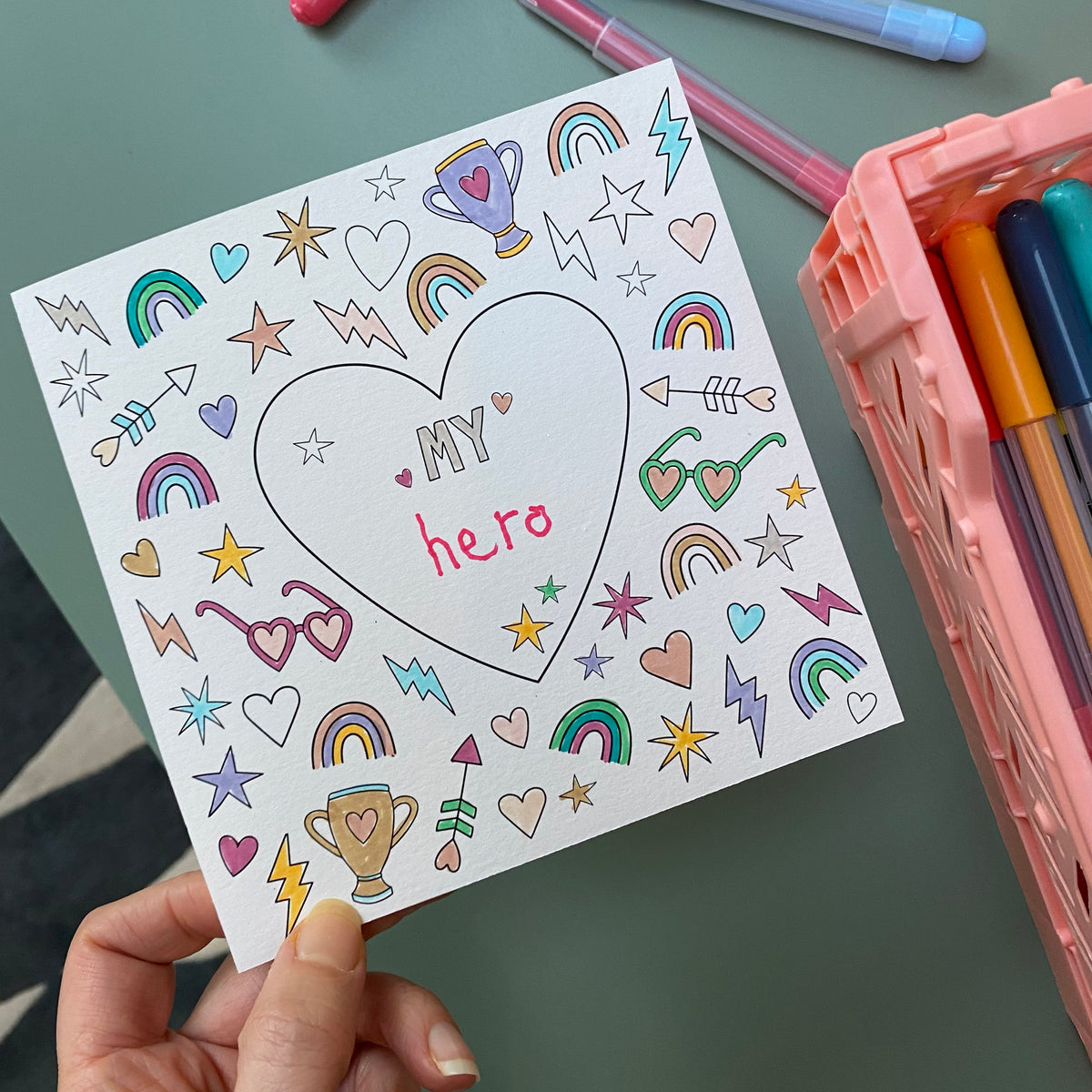 KIDS COLOURING SETS– Fearless Flamingo