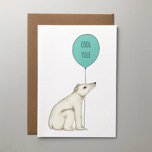 Polar Bear Cool Yule Christmas card