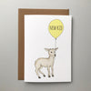 New Kid! Charming hand illustrated animal new baby card