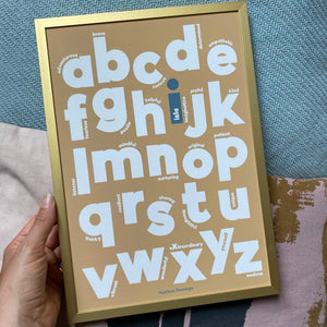 Personalised ABC of Positivity print