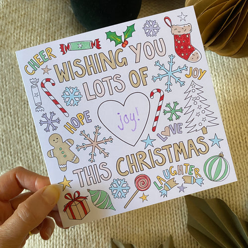 Christmas Wishes Colouring cards - 6pk