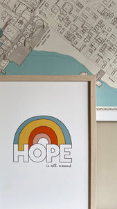 HOPE rainbow print