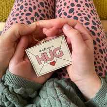 Load image into Gallery viewer, Send a hug wooden keepsake - letterbox gifts for loved ones