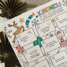 Load image into Gallery viewer, Kindness Christmas Advent Calendar to colour