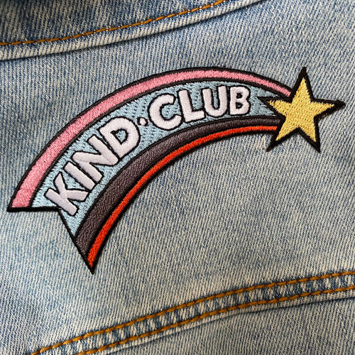 KIND CLUB iron-on patch