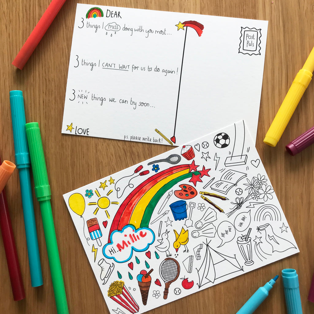 Fun Postcard Samples Post Pals Postcards - 8 fun postcards with writing prompts– Fearless ...