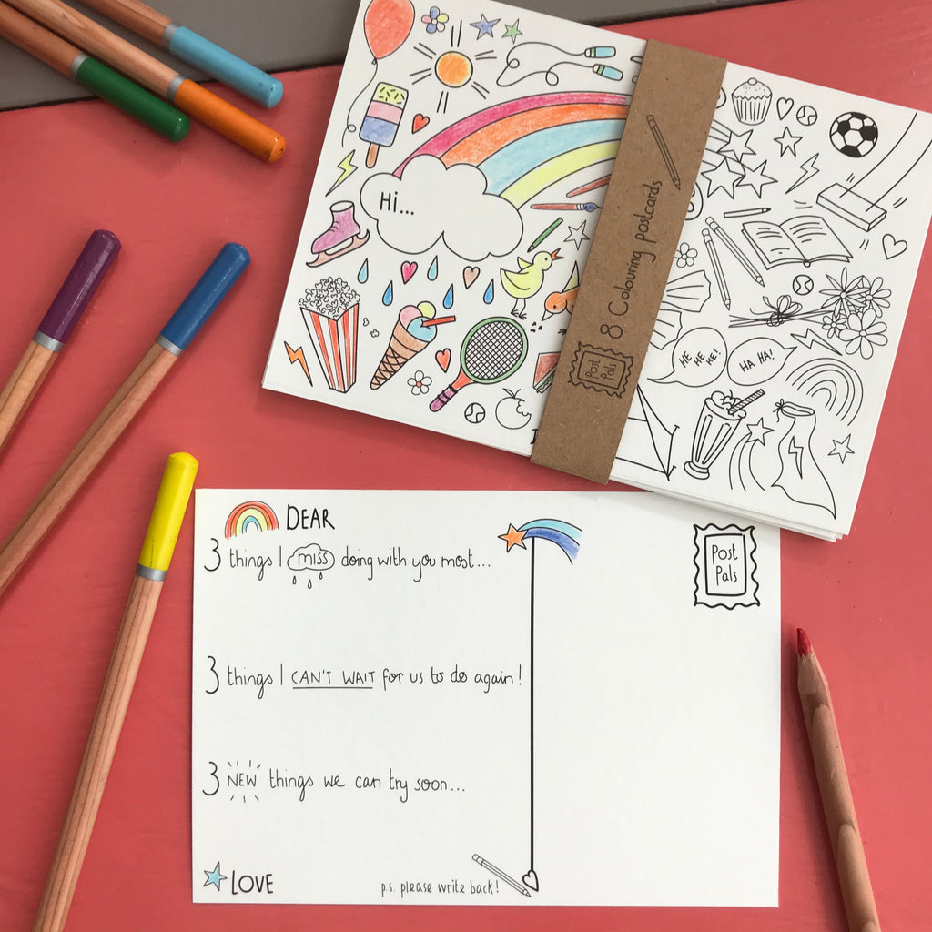 Fun Postcard Samples Post Pals Postcards - 8 fun postcards with writing prompts– Fearless ...