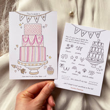 Load image into Gallery viewer, Kid&#39;s Wedding activities - colouring cards for your mini guests that make special mementoes of the day