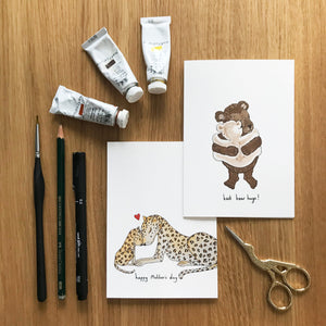 Leopard Love Mother's Day card