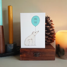 Load image into Gallery viewer, Polar Bear Cool Yule Christmas card