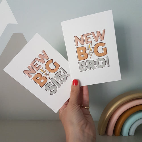 New Big Bro! & New Big Sis! cards