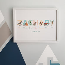 Load image into Gallery viewer, Personalised Alphabet of Emotions name print