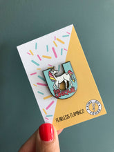 Load image into Gallery viewer, &#39;be Unique&#39; unicorn children&#39;s enamel pin badge