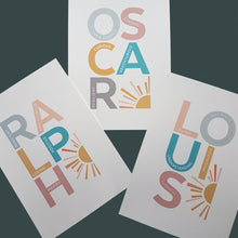Load image into Gallery viewer, Positive and inspiring personalised name prints