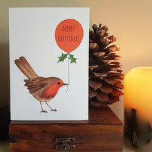 Load image into Gallery viewer, Robin Merry Christmas card
