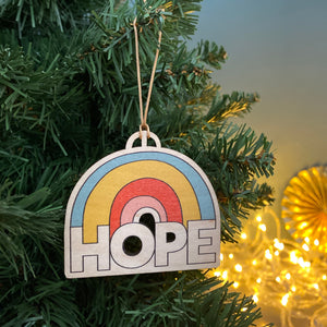 HOPE wooden decoration & card