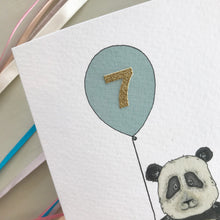 Load image into Gallery viewer, Have A Super Day! Panda birthday card (pick your number)