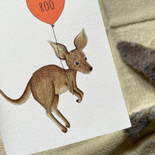 Load image into Gallery viewer, New Roo kangaroo baby card
