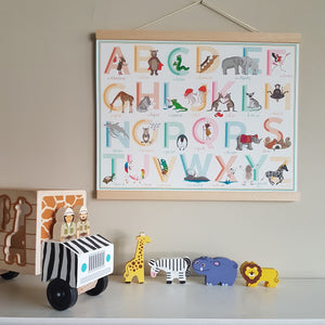 Special Edition - A to Z animal Alphabet of Emotions print