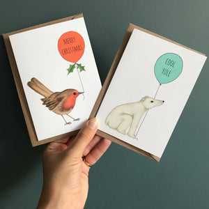 Robin & Polar Bear - 6 card pack