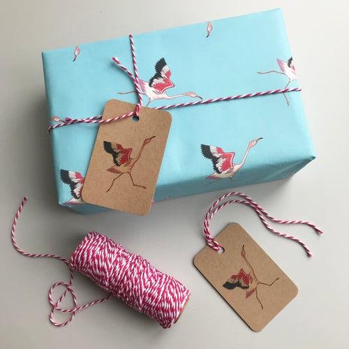 Flamingo Gift Wrap & Tags