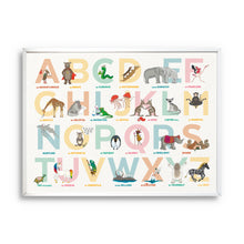 Load image into Gallery viewer, The Original A to Z animal Alphabet of Emotions print - Landscape