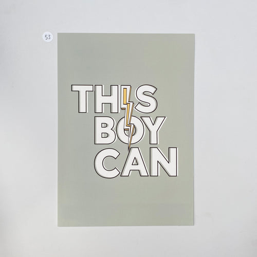 Outlet 53: This Boy Can - A4