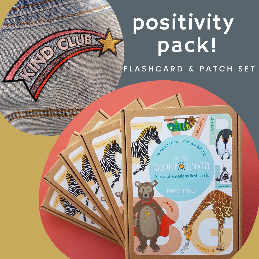 Positivity Flashcards– Fearless Flamingo