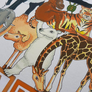 Stand Tall print - motivational hand illustrated animal print